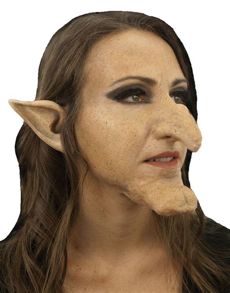 Witch prosthdtic nose and chin